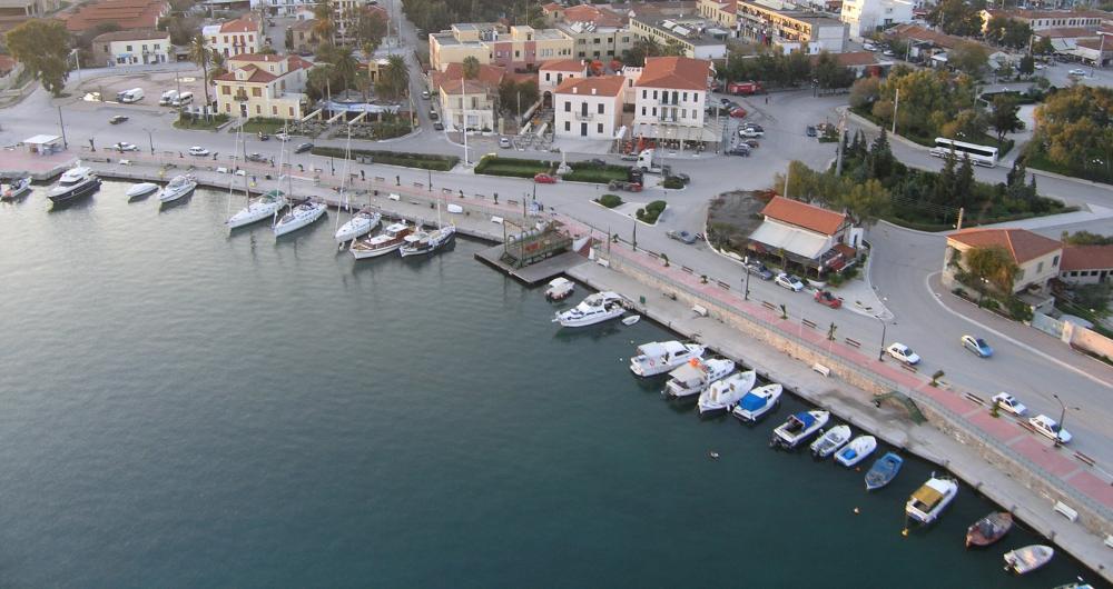 Vista aerea de Lavrio, nuestro puerto de partida.