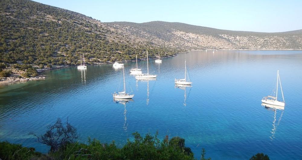 Fondeo en Dokos ( Grecia )