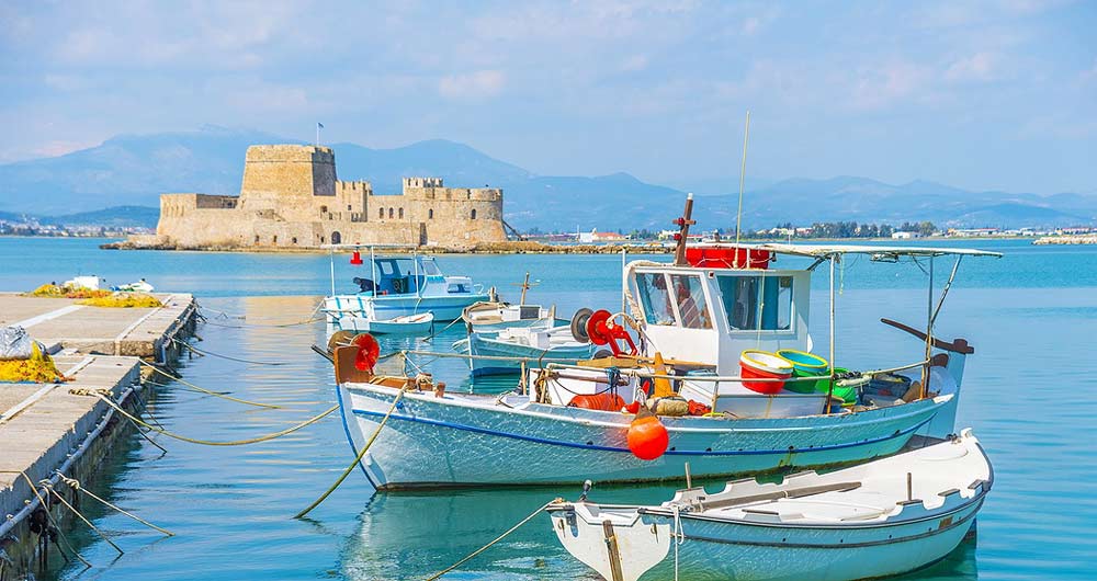 Castillo Bourtzi en Napflio