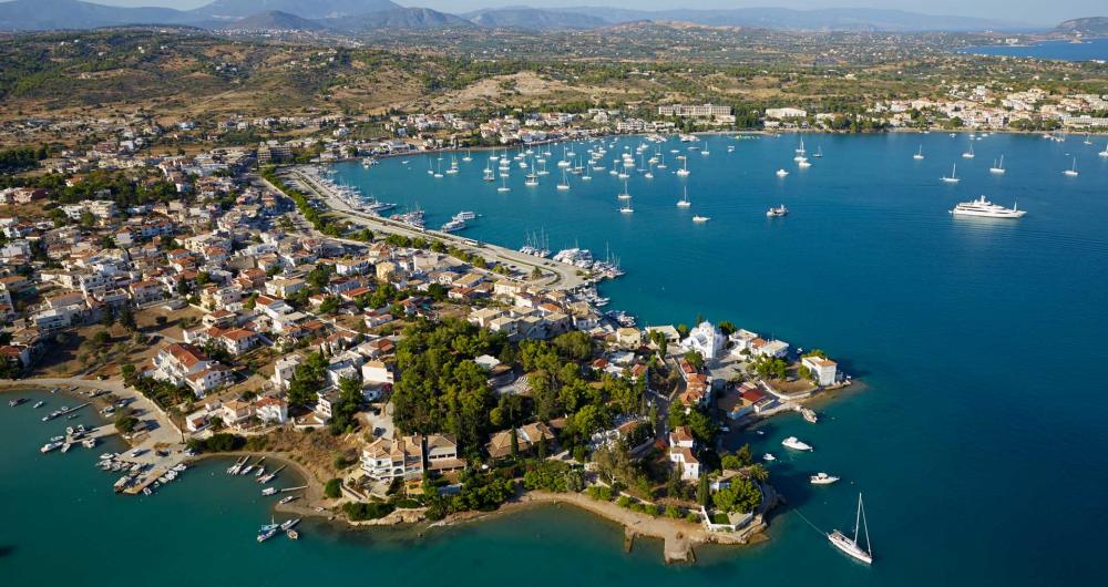 Vista aera de Porto Heli